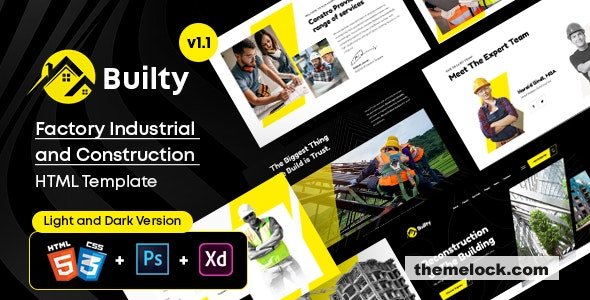 Builty v1.1 - Industrial and Building Construction HTML Template