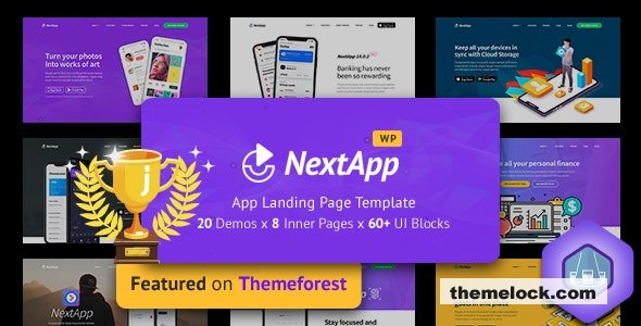 Nextapp v1.4.3.1 - App Landing Page WordPress Theme