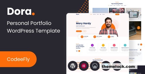 Dora v1.0 - Personal Portfolio WordPress Theme