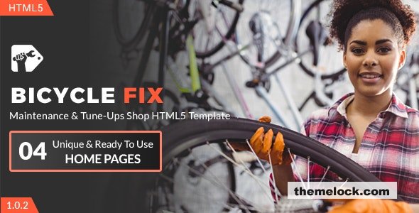 Bicycle Fix - Maintenance and Tune-Ups Shop HTML5 Template