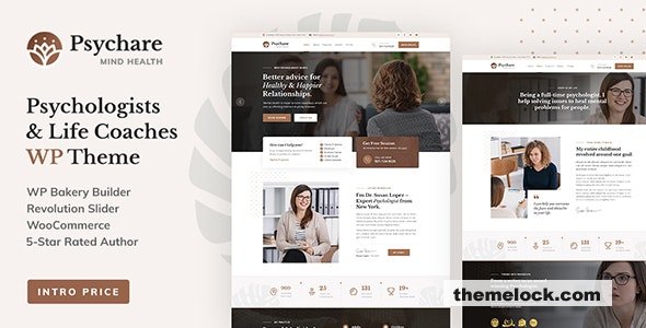 Psychare v1.2.2 - WordPress Theme for Psychologists & Life Coaches