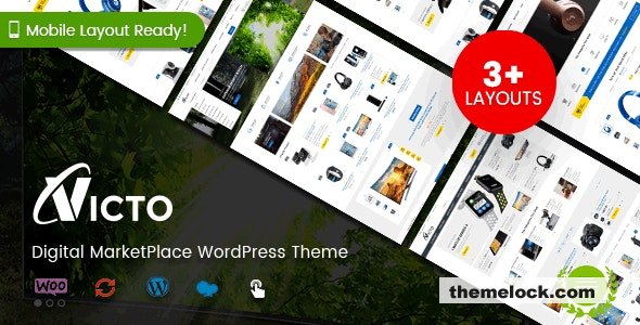 Victo v1.4.16 - Digital MarketPlace WordPress Theme (Mobile Layouts Included)