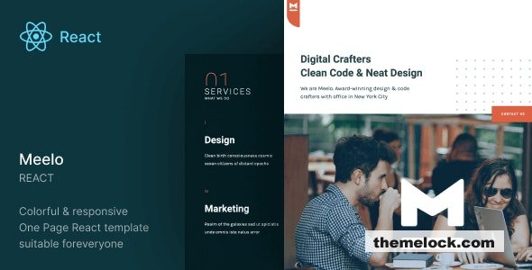 Meelo - React Agency One Page Template