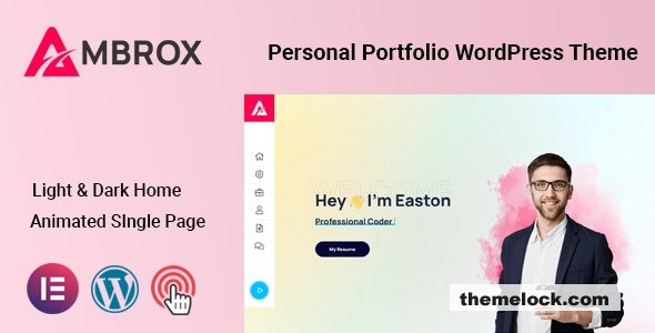 Ambrox v1.0.2 - Personal Portfolio Resume Theme