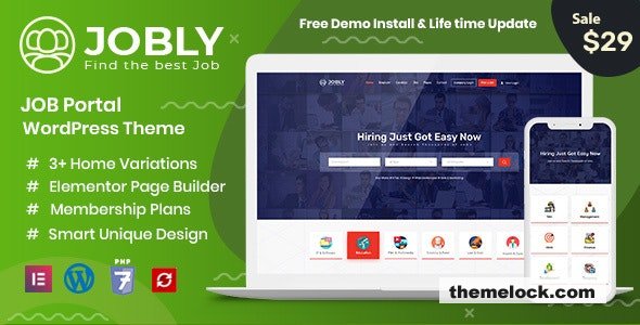 Jobly v1.2 - Career Builder WordPress Theme