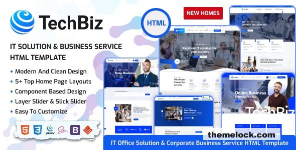 Techbiz v1.0 - IT Solution & Business Consulting Service HTML Template