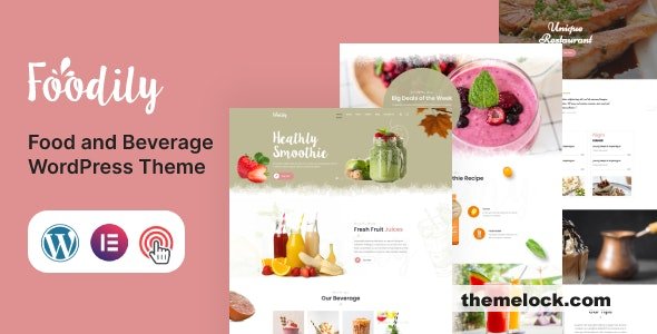 Foodily v1.0 - Food and Beverage WordPress Theme
