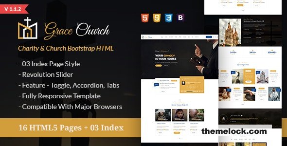 Grace Church v1.1.2 - Charity Bootstrap HTML Template