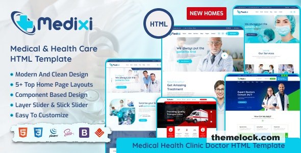 Medixi - Health Doctor Clinic & Medical Care HTML Template