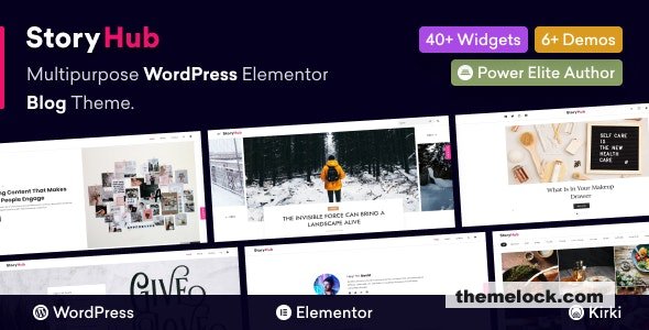 StoryHub v1.0.2 - Multipurpose WordPress Elementor Blog Theme