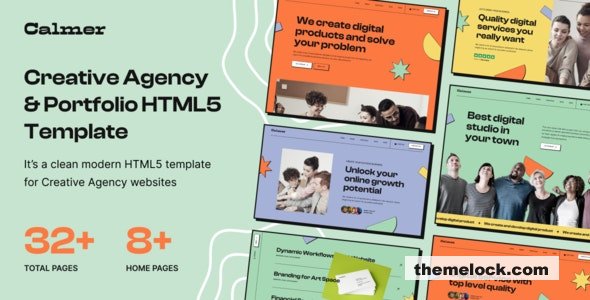 Calmer - Creative Agency & Portfolio HTML5 Template