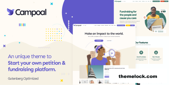 Campoal v2.3.8 - Petition and Fundraising WordPress Theme