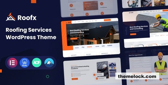Roofx v1.0 - Roofing Services WordPress Theme