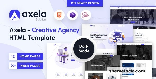Axela - Creative Agency & Portfolio HTML Template