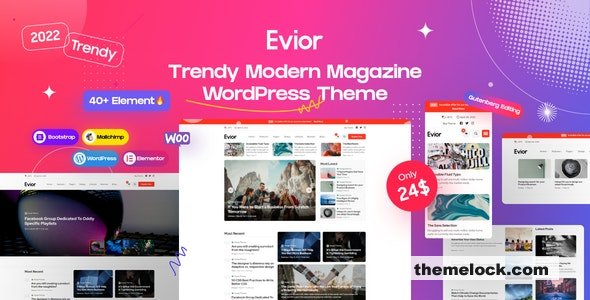 Evior v2.0 - Modern Magazine WordPress Theme