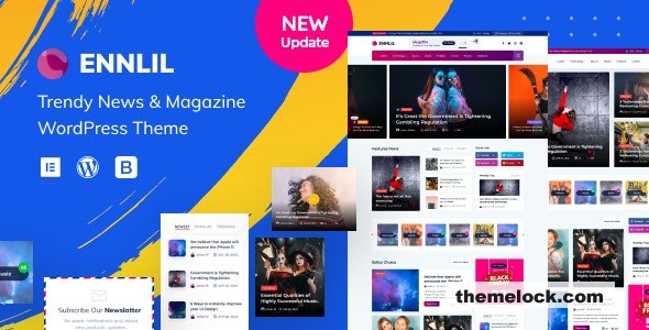 Ennlil v1.0.1 - Modern Magazine WordPress Theme + WooCommerce