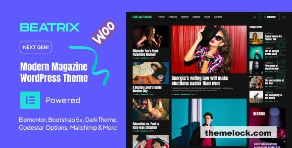 Beatrix - Modern Magazine WordPress Theme - 3 August 2023