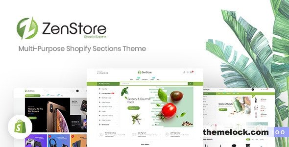 ZenStore - Multi-Purpose Shopify Sections Theme