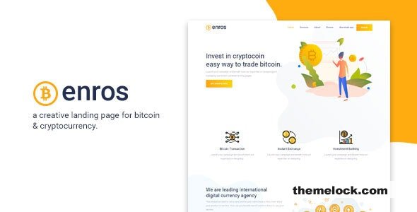 Enros - BitCoin & Cryptocurrency Landing Page