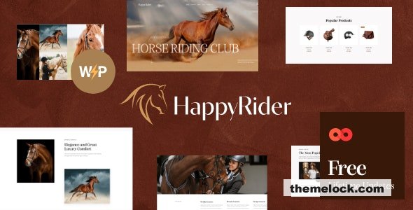 Happy Rider v2.2 - Horse School & Equestrian Center WordPress Theme