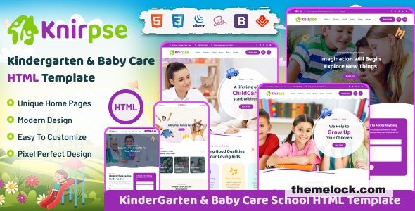 Knirpse v1.5.1 – Kindergarten & Baby Care WordPress Theme