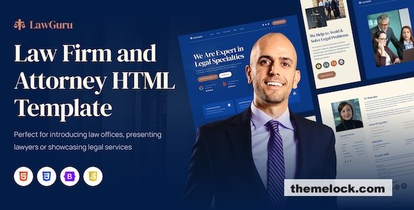 LawGuru - Law Firm and Attorney Html Template