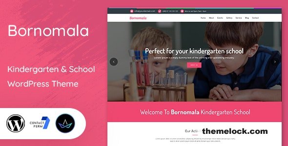 Bornomala v1.7 - Kindergarten & School WordPress Theme