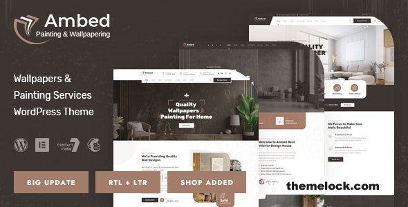 Ambed v1.1 - Wallpapers & Painting Services WordPress Theme