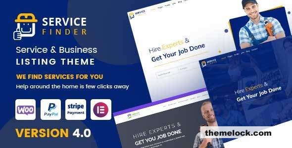 Service Finder v4.0 - Provider and Business Listing Theme