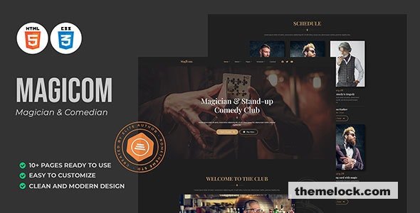 Magicom - Magician & Comedian HTML Template