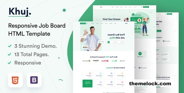 Khuj - Job Board HTML Template