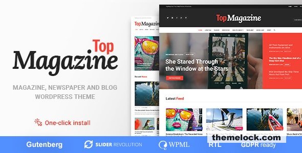 Top Magazine v1.2.2 - Blog and News WordPress Theme