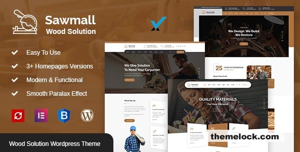 Sawmall v1.3 - Carpenter and Craftman WordPress Theme