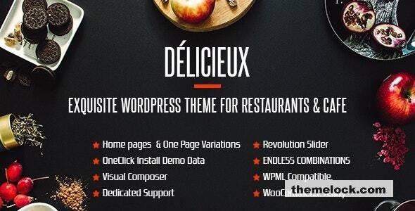 Delicieux v1.0 - Creative Restaurant WordPress Theme