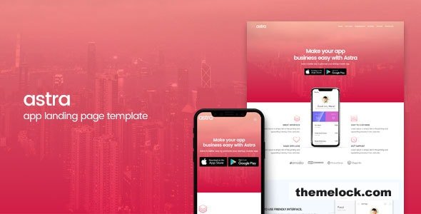 Astra - App Landing Page Template
