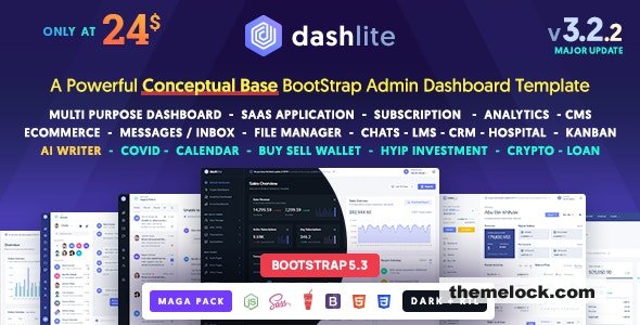 DashLite v3.2.2 - Bootstrap Responsive Admin Dashboard Template