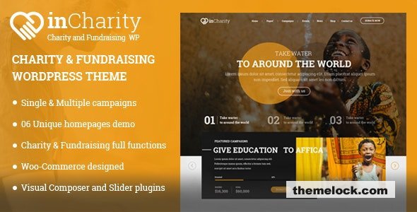 InCharity v2.2.3 - Fundraising, Non-profit organization WordPress Theme