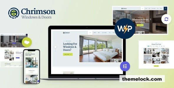 Chrimson v1.2.7 - Windows & Doors Services Store WordPress Theme + Elementor