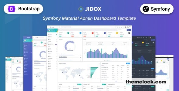 Jidox v1.1.0 - Symfony Material Design Bootstrap UI Template