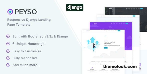 Peyso - Django Landing Page Template