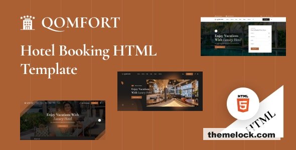 Qomfort - Hotel Booking HTML Template