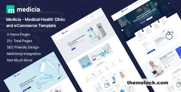Medicia - Medical Health Clinic and eCommerce HTML5 Template