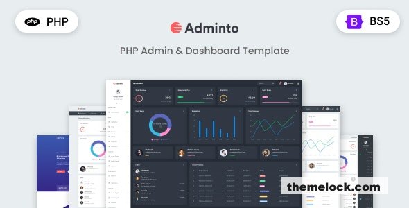 Adminto - PHP Admin Dashboard Template