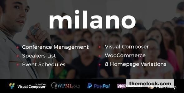 Milano v1.1.2 - Event & Conference WordPress