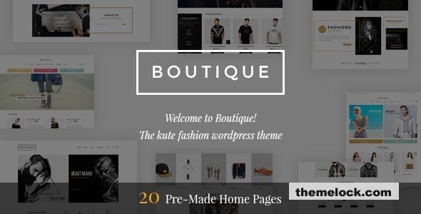 Boutique v2.3.3 - Kute Fashion WooCommerce Theme ( RTL Supported )