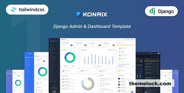 Konrix - Django Tailwind Admin & Dashboard Template