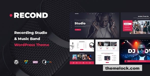 Recond v1.1.7 - Recording Studio & Music Band WordPress Theme