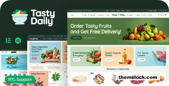 Tasty Daily v1.8 - Grocery Store & Food WooCommerce Theme
