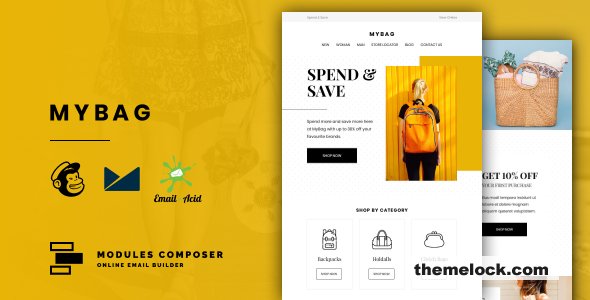 MyBag - E-commerce Responsive Email for Fashion & Accessories