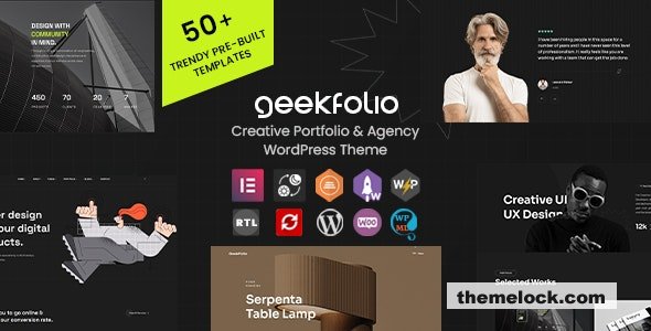Geekfolio v1.0.7 - Elementor Creative Portfolio & Agency WordPress Theme